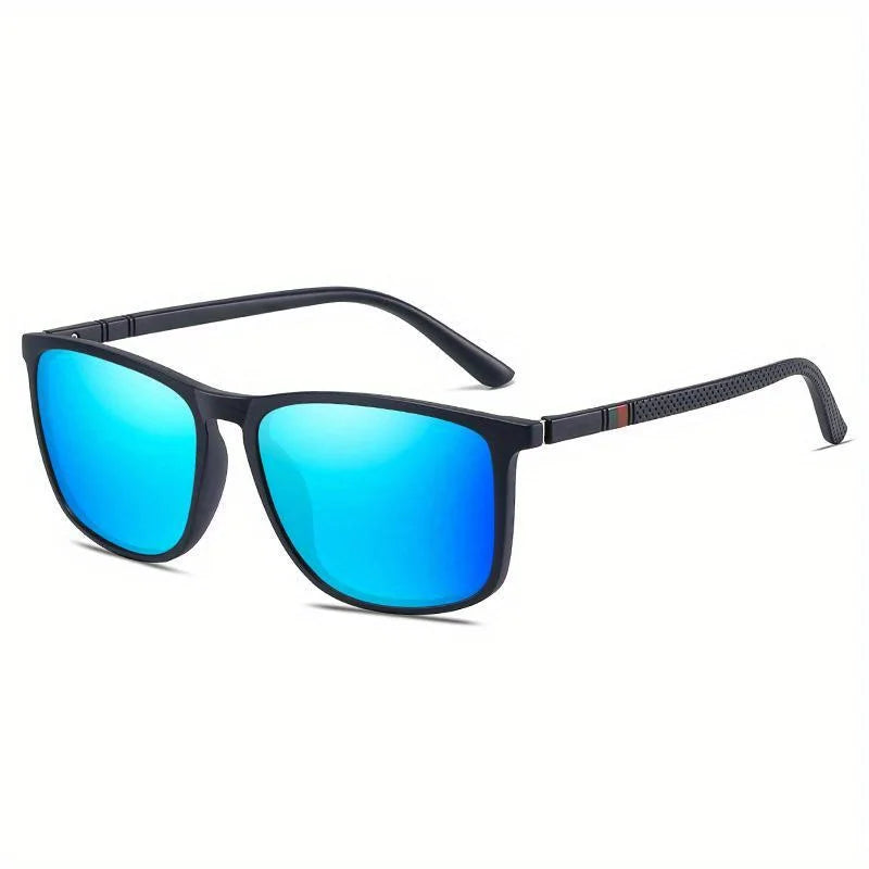 Gafas de sol deportivas para hombre, lentes de sol cuadradas polarizadas, cómodas, ligeras, accesorio con Origina UV400