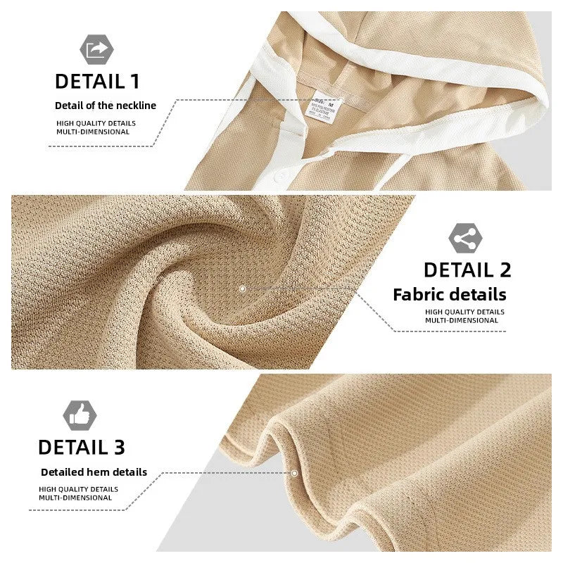 Nuevo Chaleco de verano para hombre, chaleco con capucha pesado, camiseta informal sin mangas a la moda