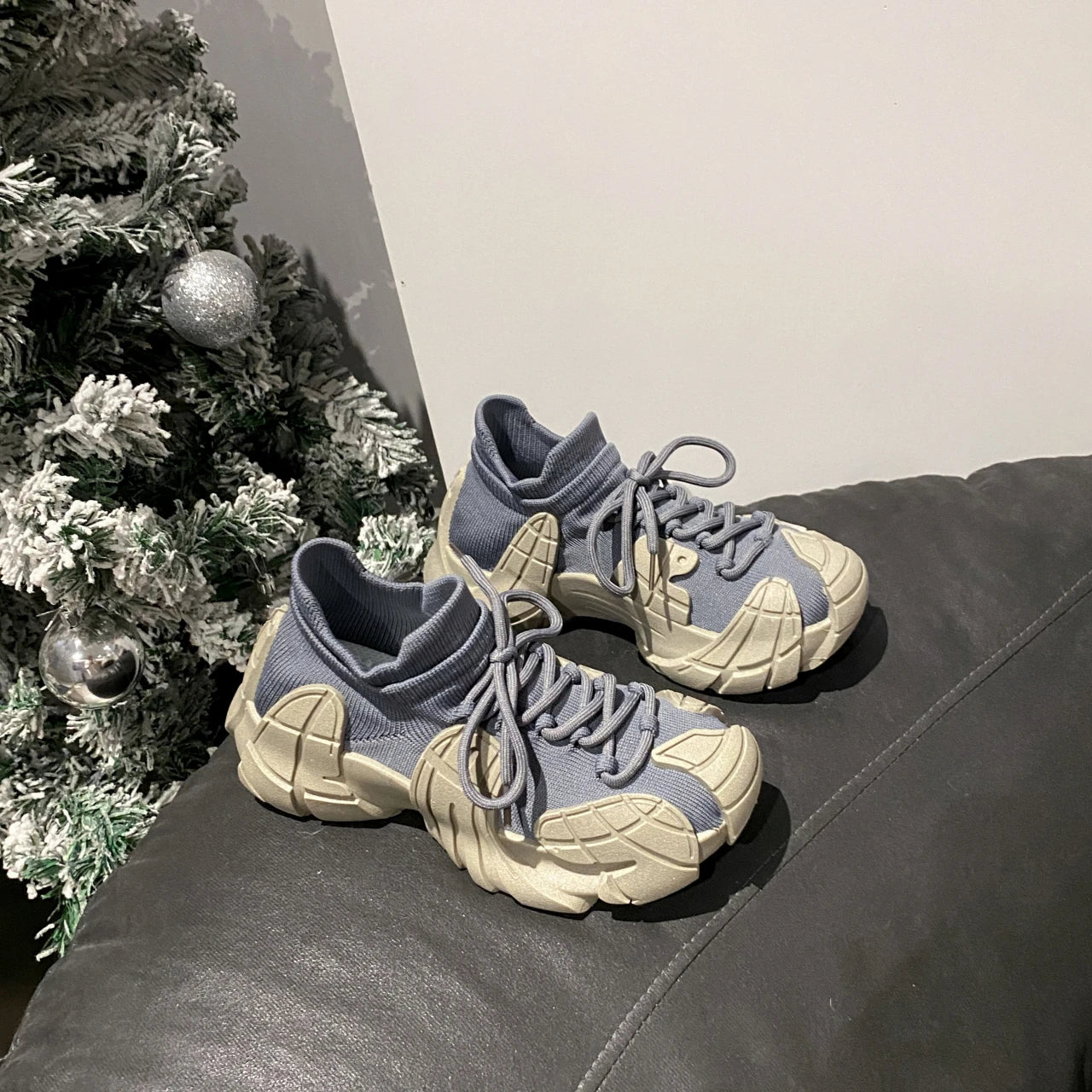 Zapatos de calcetín suave transpirables para mujer, zapatillas de deporte Vintage informales de corte bajo, zapatos Retro de malla para exteriores, tendencia 2024, 2024