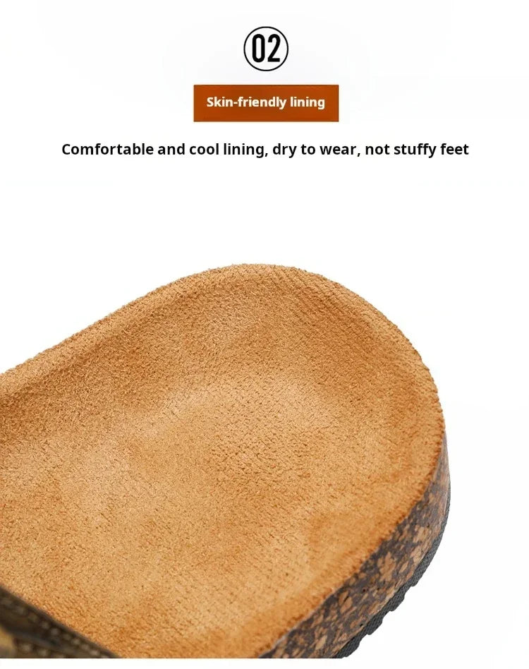 Sandalias de playa, sandalias de cuero para hombre, zapatillas cómodas de diseñador para hombre, zapatos de marcas originales, zapatos de verano para hombre 2025