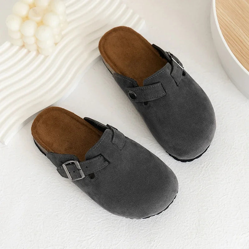 Zapatos de moda para niños, zapatillas de tendencia Ins para niños y niñas, estilo Retro británico para exteriores, novedad de verano 2025, sandalias para niños, suela suave sin cordones