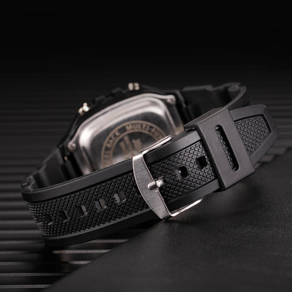 2025 relojes digitales para hombres, reloj de pulsera deportivo resistente al agua, reloj de pulsera LED electrónico dorado para mujeres, reloj informal para hombre