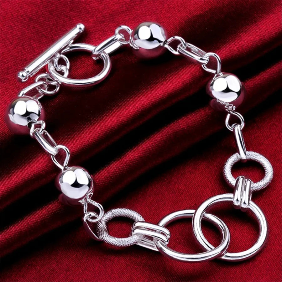 Productos de tendencia, Plata de Ley 925, bonitas cuentas, pulsera circular para mujer, marcas populares, joyería, regalos de cumpleaños para fiesta de boda