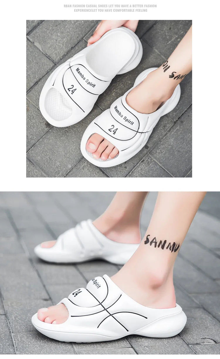 Zapatillas para hombre en verano, modernas para deportes al aire libre, sandalias antideslizantes y resistentes a los olores, zapatillas de baloncesto