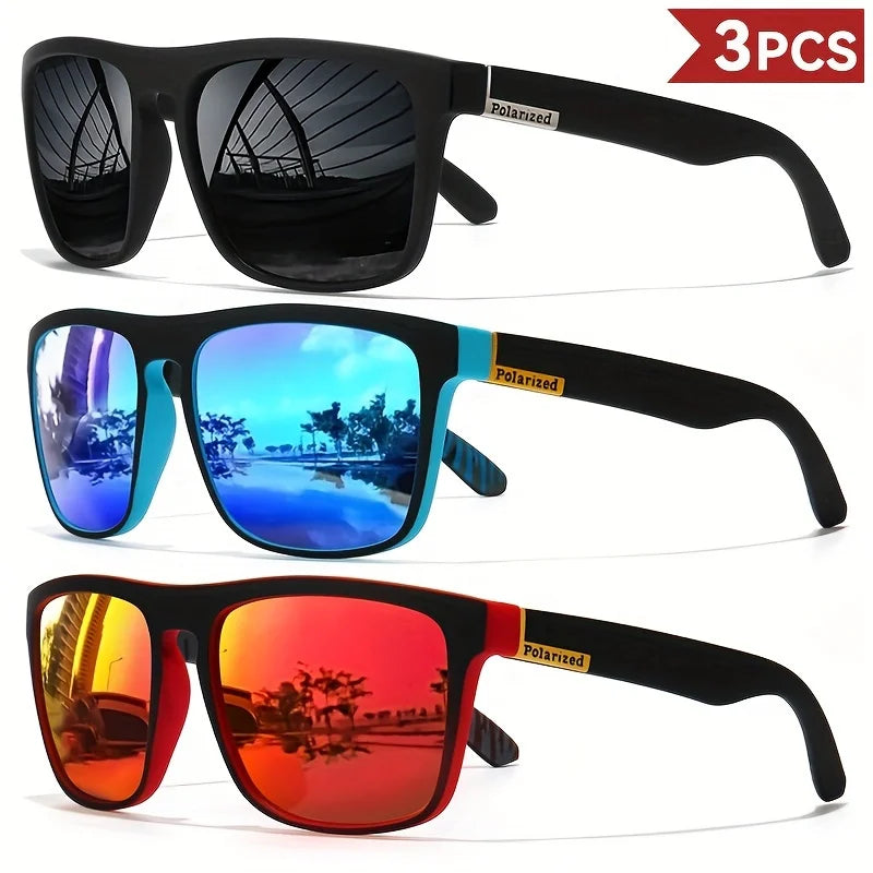 Gafas de sol polarizadas cuadradas Vintage a la moda para hombres y mujeres, gafas de sol de diseñador de marca de lujo para conducir y pescar, gafas para conductor UV400