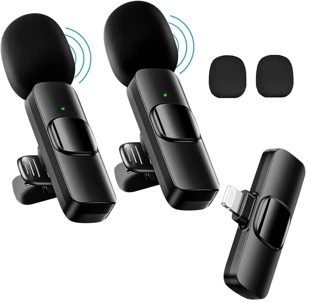 Mini micrófono inalámbrico para teléfonos móviles micrófono Lavalier inalámbrico para iPhone grabación de vídeo transmisión en vivo YouTube Tik