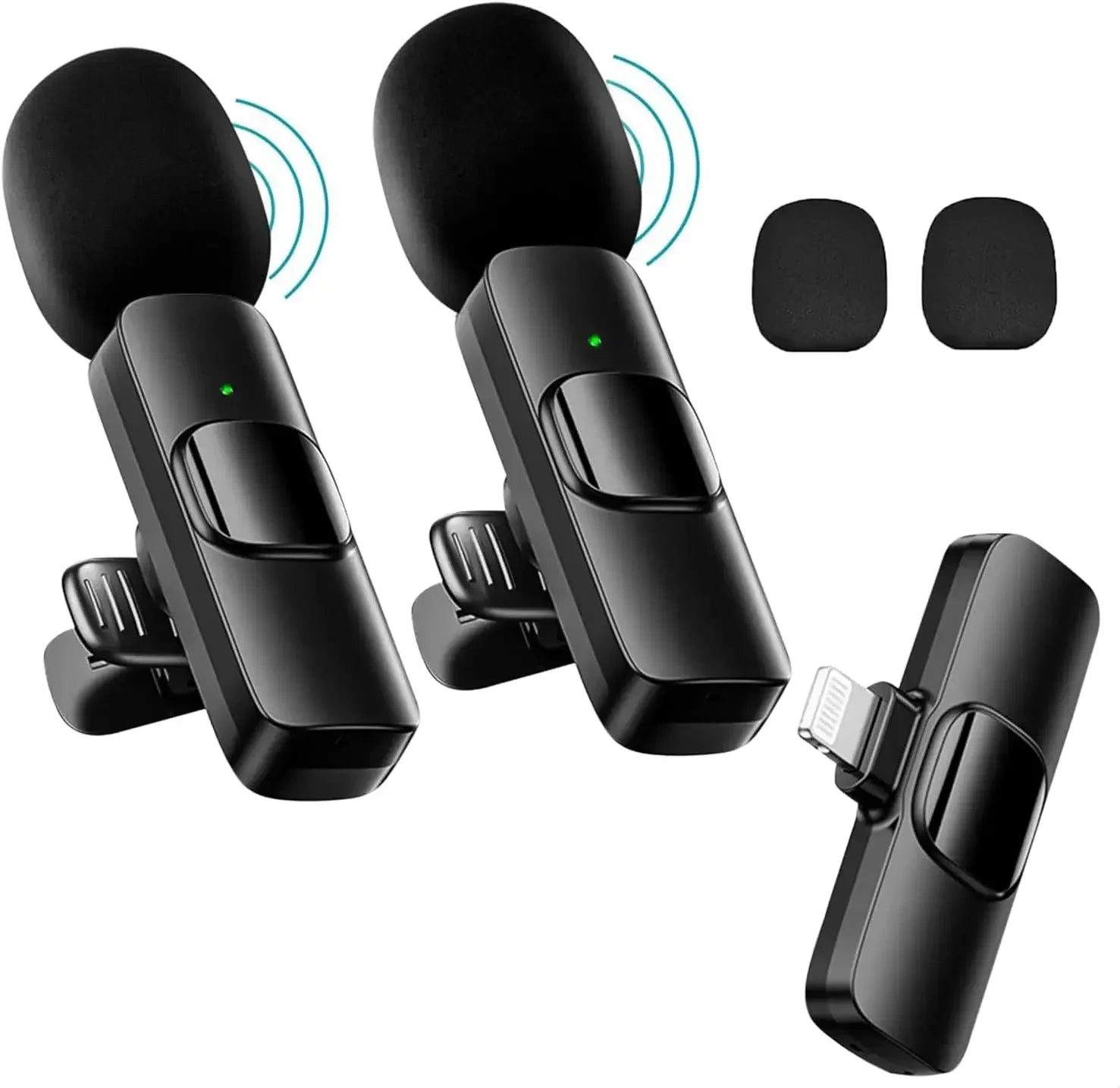 Mini micrófono inalámbrico para teléfonos móviles micrófono Lavalier inalámbrico para iPhone grabación de vídeo transmisión en vivo YouTube Tik