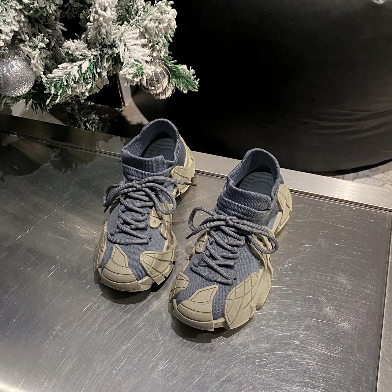 Zapatos de calcetín suave transpirables para mujer, zapatillas de deporte Vintage informales de corte bajo, zapatos Retro de malla para exteriores, tendencia 2024, 2024