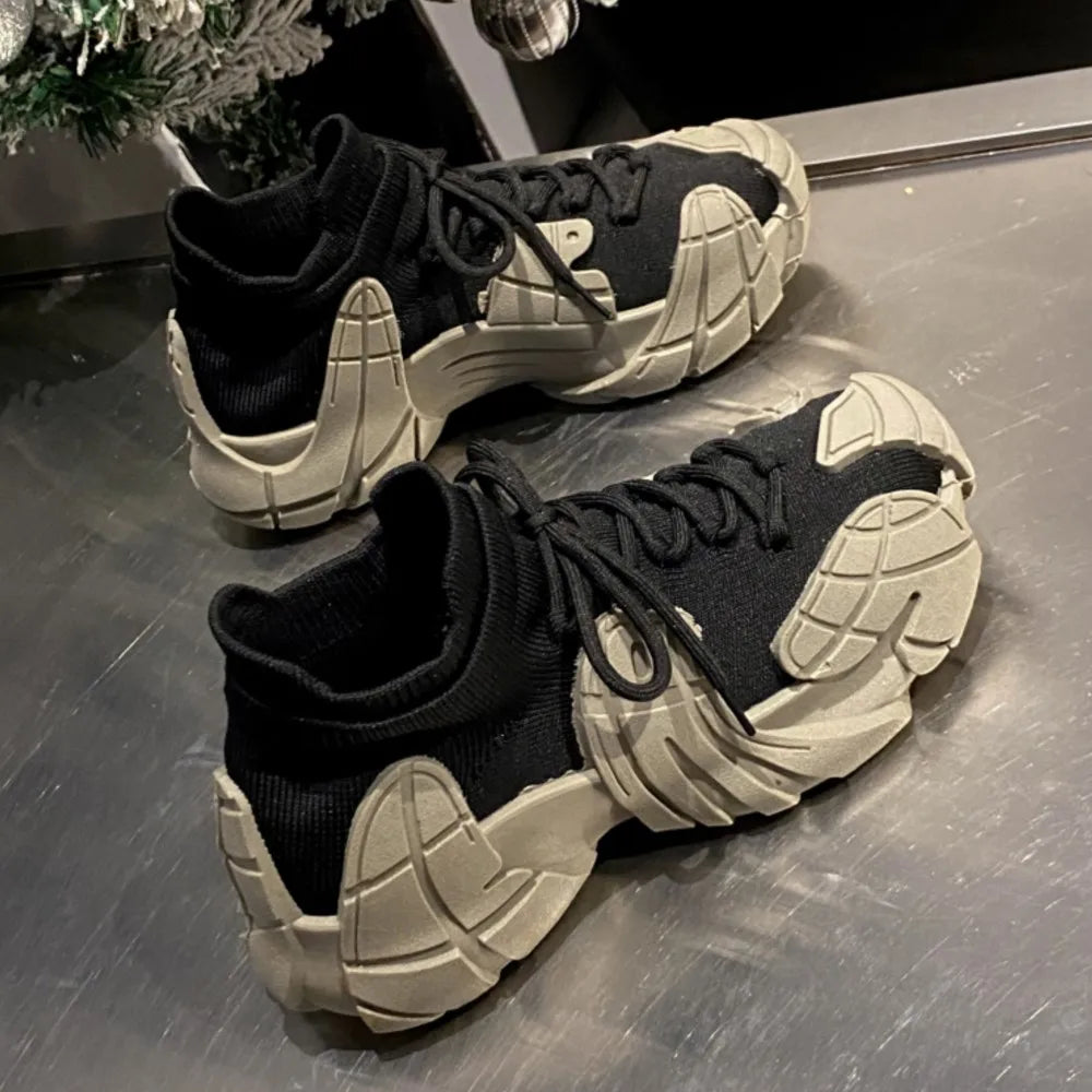 Zapatos de calcetín suave transpirables para mujer, zapatillas de deporte Vintage informales de corte bajo, zapatos Retro de malla para exteriores, tendencia 2024, 2024
