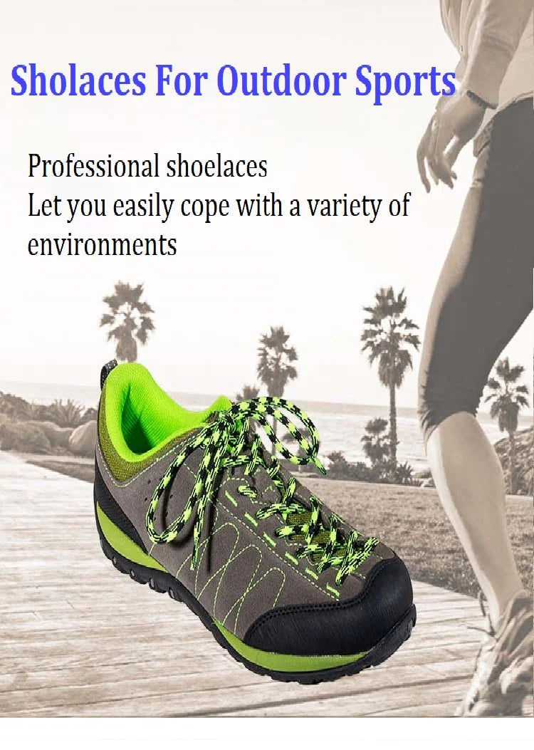 1 par de cordones especiales para deportes al aire libre de 4,5 MM, cordones para zapatos con punta de flor, cordones redondos de poliéster, botas de algodón, accesorios para zapatos
