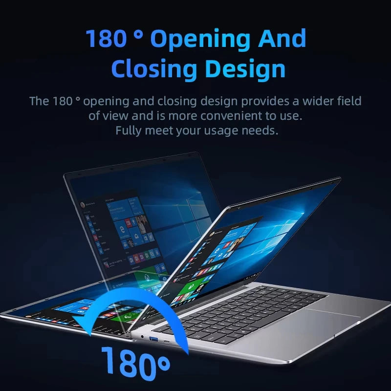 Computadora portátil de 14,1 pulgadas Windows 11 Intel Atom A3950 Netbook 1920*1080 portátil Intel 12GB RAM 1TB 2TB SSD ordenador portátiles