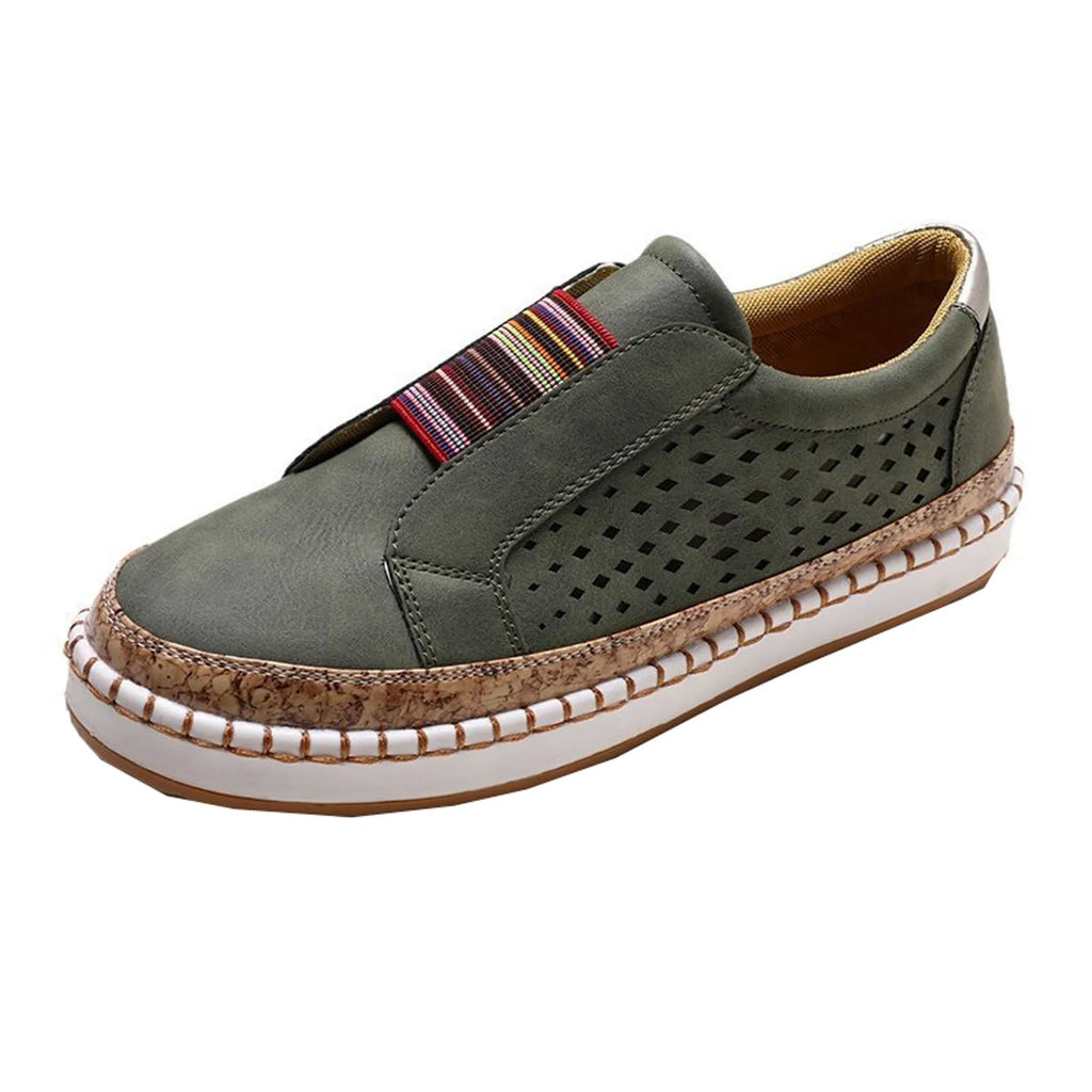 Zapatos de malla con agujeros para Mujer, calzado plano y transpirable, Tendencia 2024, 2024