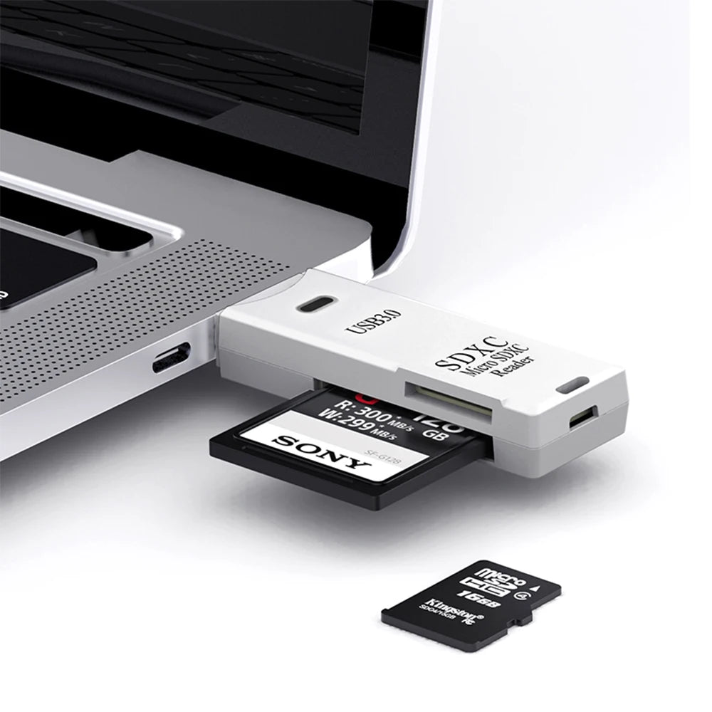 Lector de tarjetas USB 3,0 2 en 1, lector de tarjetas Micro TF sd, adaptador usb, lector de tarjetas de alta velocidad, tarjeta de memoria TF para PC, accesorios para ordenador portátil