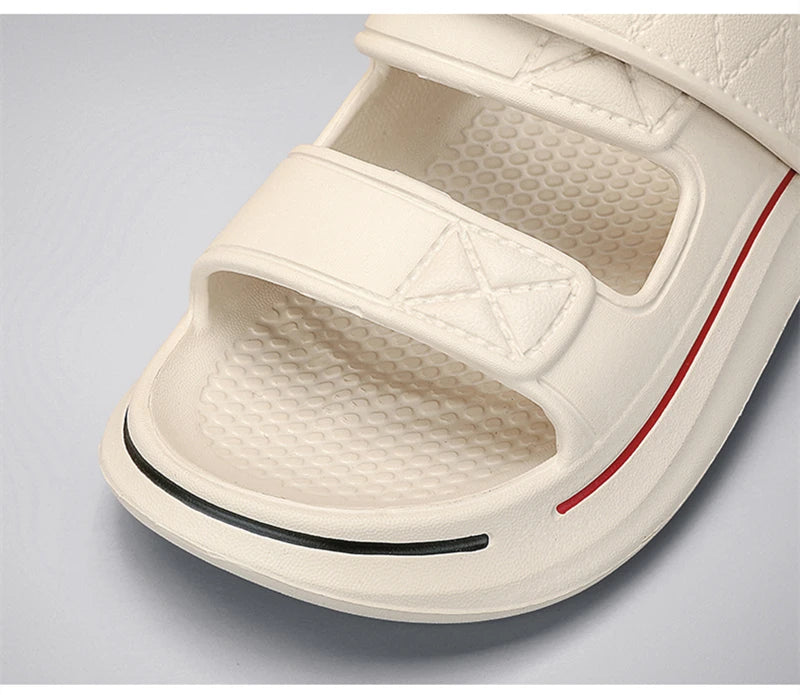 Zapatillas de verano para hombre, sandalias con plataforma de suela blanda EVA, zapatillas Unisex, zapatos de playa informales, chanclas para interior y exterior para mujer