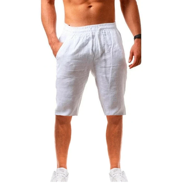 Ttrend New Men's Shorts  Cotton and Linen Beach Jogging  Leisure Sports Short Pants