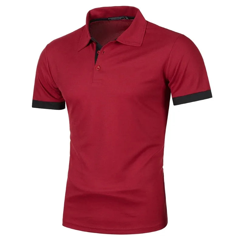 Nueva camisa Polo de manga corta para hombre, ropa de calle de Color sólido, camisetas ligeras con solapa para hombre, camisetas deportivas para correr de verano