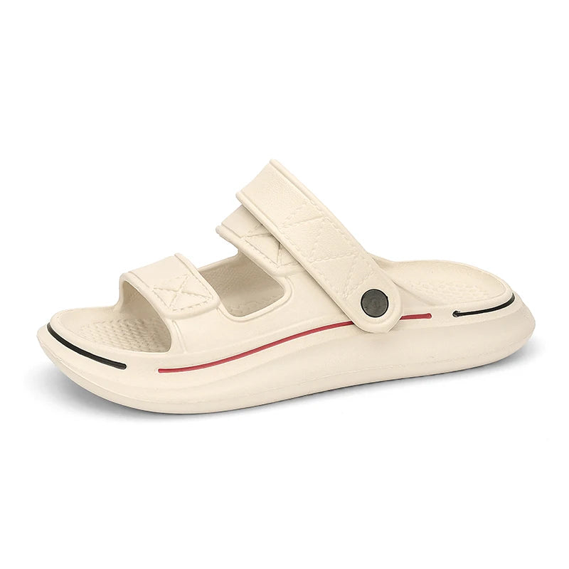 Zapatillas de verano para hombre, sandalias con plataforma de suela blanda EVA, zapatillas Unisex, zapatos de playa informales, chanclas para interior y exterior para mujer