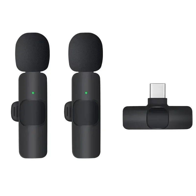 Mini micrófono inalámbrico para teléfonos móviles micrófono Lavalier inalámbrico para iPhone grabación de vídeo transmisión en vivo YouTube Tik