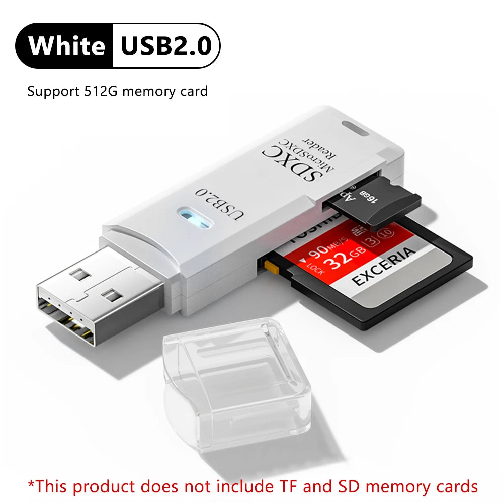 Lector de tarjetas USB 3,0 2 en 1, lector de tarjetas Micro TF sd, adaptador usb, lector de tarjetas de alta velocidad, tarjeta de memoria TF para PC, accesorios para ordenador portátil