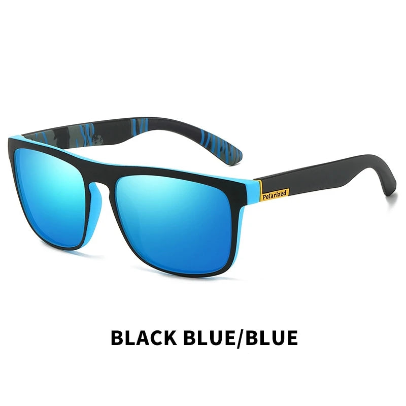 Gafas de sol polarizadas cuadradas Vintage a la moda para hombres y mujeres, gafas de sol de diseñador de marca de lujo para conducir y pescar, gafas para conductor UV400