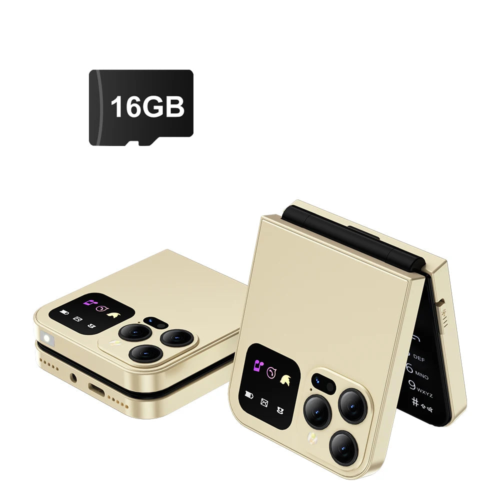 SERVO A50 PRO Flip teléfono móvil 2G GSM 2,4 "pantalla grabadora de llamadas automática marcación rápida 2 SIM televisores plegables oficial auténtico