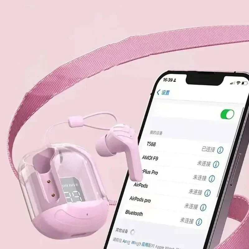 Nuevos auriculares inalámbricos HK3 BT5.3 T2 TWS auriculares ENC potencia LED pantalla Digital auriculares de sonido estéreo para deportes