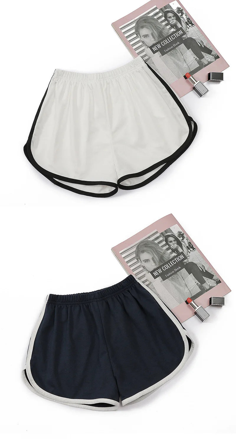 Pantalones cortos elásticos para mujer, holgados, de secado rápido, para correr finos de verano, fitness, ocio y ropa antiexterna. Instagram