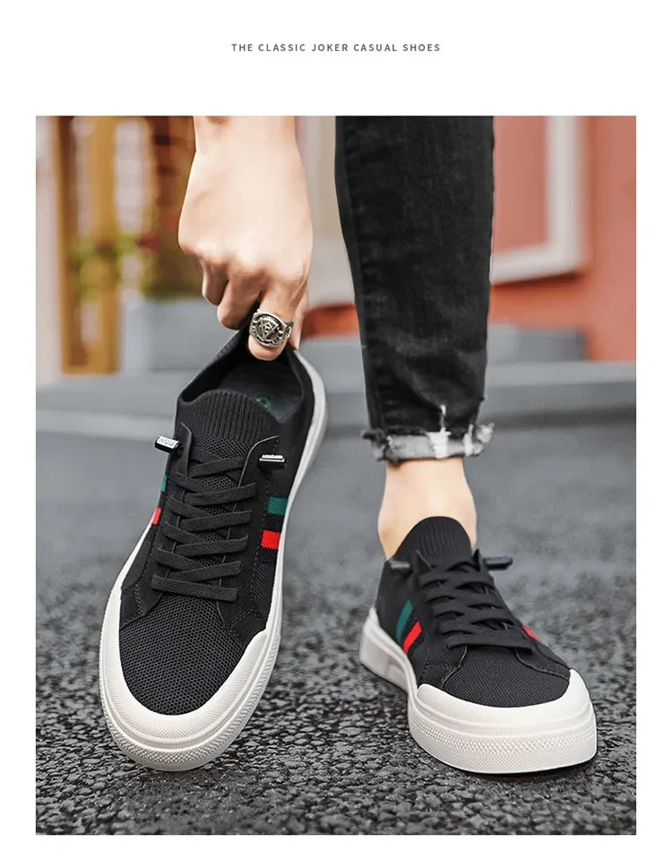 Zapatillas de deporte de moda Para Hombre, mocasines transpirables de malla ligera de lujo Para caminar al aire libre, Zapatos planos Para Hombre, Zapatos informales Para Hombres