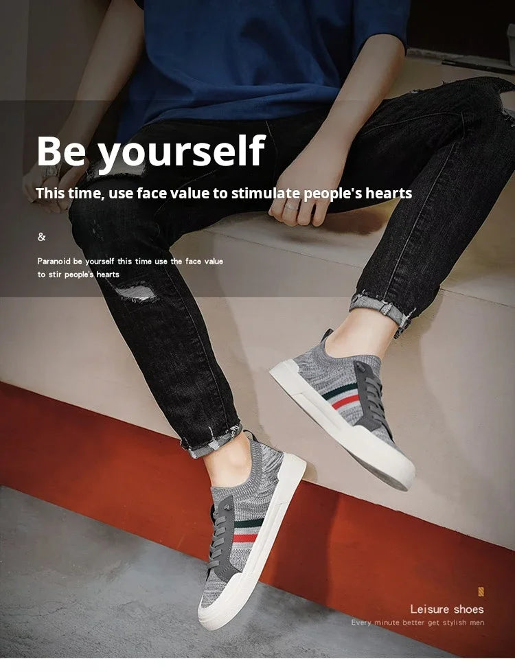 Zapatillas de deporte de moda Para Hombre, mocasines transpirables de malla ligera de lujo Para caminar al aire libre, Zapatos planos Para Hombre, Zapatos informales Para Hombres