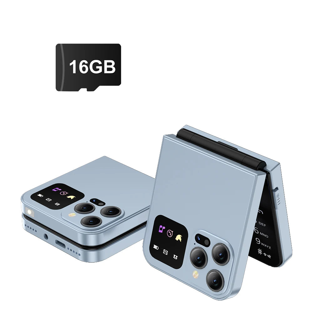 SERVO A50 PRO Flip teléfono móvil 2G GSM 2,4 "pantalla grabadora de llamadas automática marcación rápida 2 SIM televisores plegables oficial auténtico