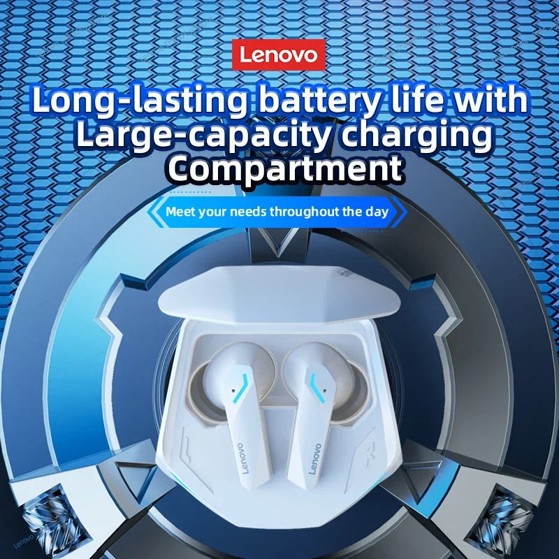 Lenovo GM2 Pro auriculares para juegos Bluetooth 5,3 auriculares deportivos modo Dual HD llamada auriculares con reducción de ruido con micrófono auriculares de música