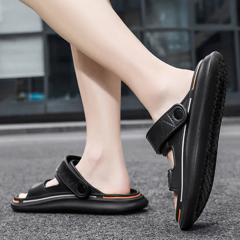 Zapatillas de verano para hombre, sandalias con plataforma de suela blanda EVA, zapatillas Unisex, zapatos de playa informales, chanclas para interior y exterior para mujer
