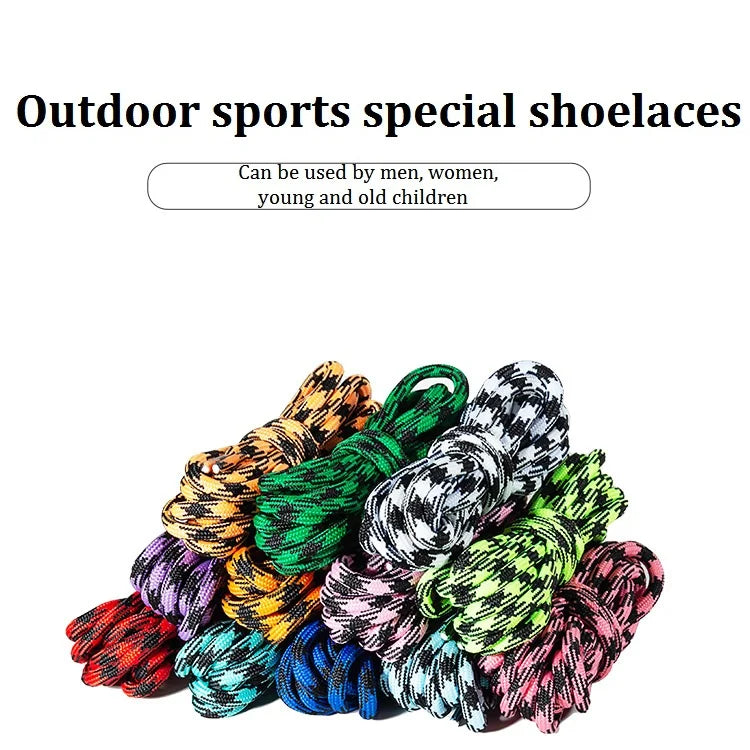 1 par de cordones especiales para deportes al aire libre de 4,5 MM, cordones para zapatos con punta de flor, cordones redondos de poliéster, botas de algodón, accesorios para zapatos