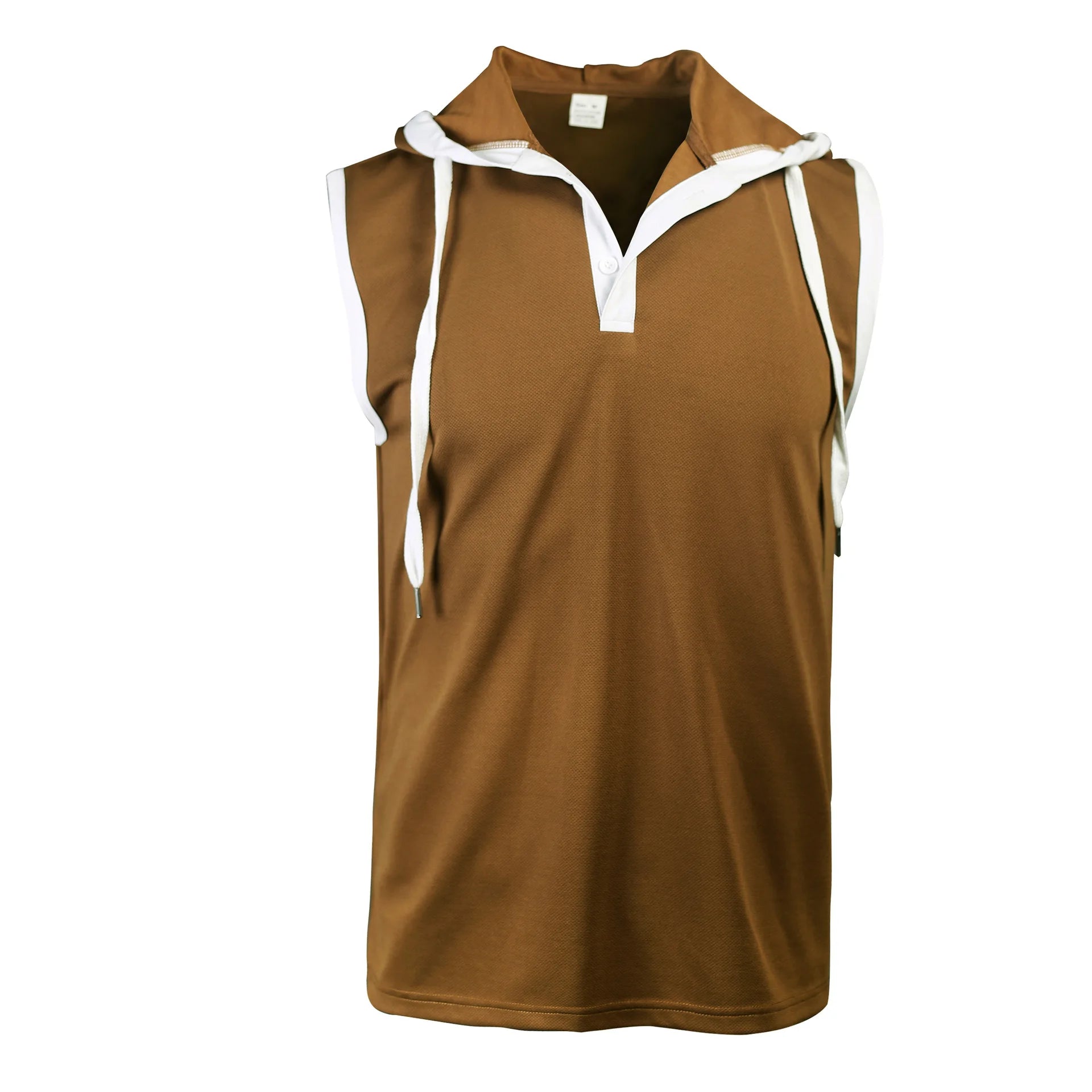 Nuevo Chaleco de verano para hombre, chaleco con capucha pesado, camiseta informal sin mangas a la moda