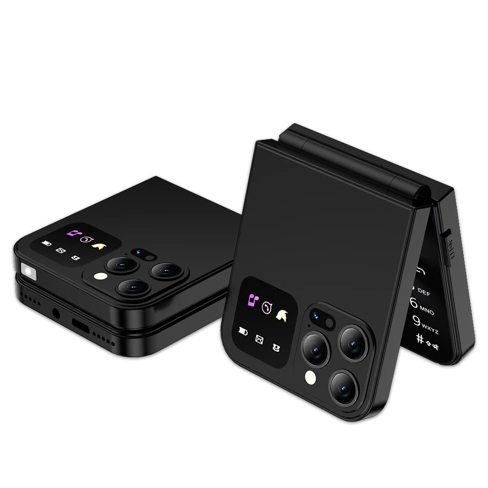 SERVO A50 PRO Flip teléfono móvil 2G GSM 2,4 "pantalla grabadora de llamadas automática marcación rápida 2 SIM televisores plegables oficial auténtico