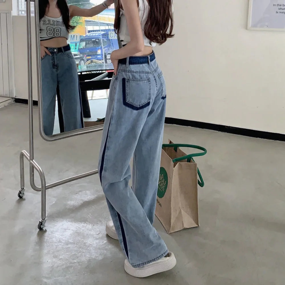 Pantalones vaqueros de mujer tendencia 2025, ropa Vintage de cintura alta, pantalones cortos vaqueros, ropa de calle Y2k, moda coreana para mujer, ropa de calle y2k
