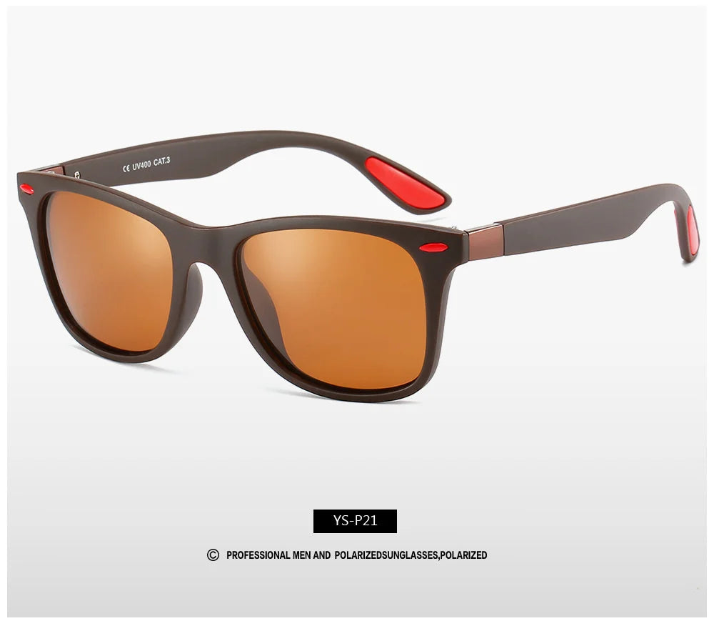 Gafas de sol polarizadas para hombres y mujeres, gafas de sol de diseñador Vintage de lujo, gafas de conducción de automóviles para hombres y mujeres, UV400