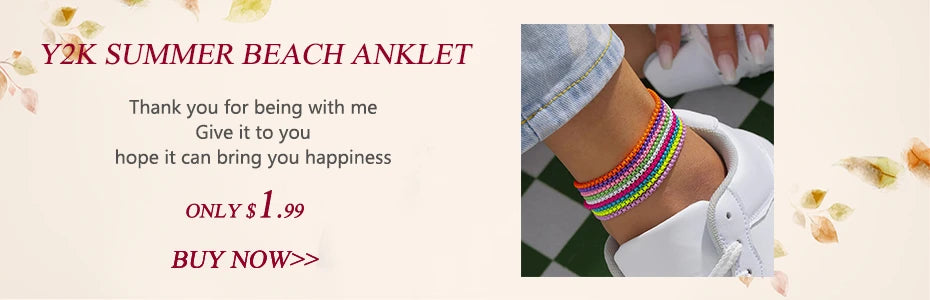 Nueva playa descalzo sandalia joyería elegante novia Sexy mujer moda encanto capa cadena enlace cuentas de cristal pie tobillera pulsera