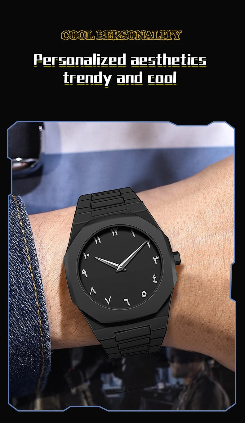 2025 nuevo reloj deportivo y de ocio creativo Simple moderno diseño creativo movimiento de cuarzo resistente al agua relojes energéticos regalo para hombres