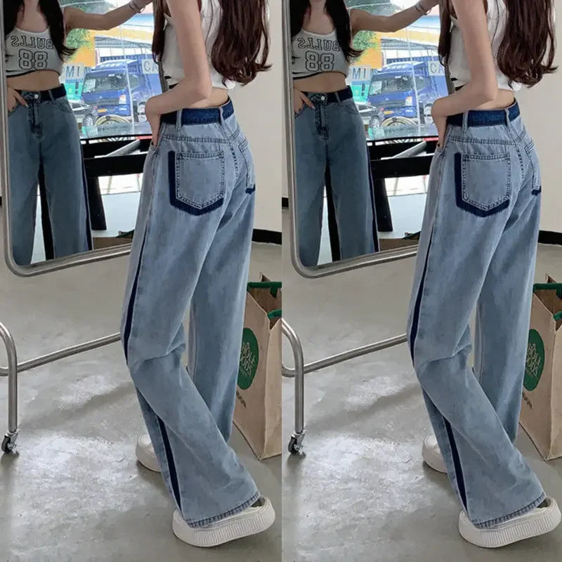 Pantalones vaqueros de mujer tendencia 2025, ropa Vintage de cintura alta, pantalones cortos vaqueros, ropa de calle Y2k, moda coreana para mujer, ropa de calle y2k