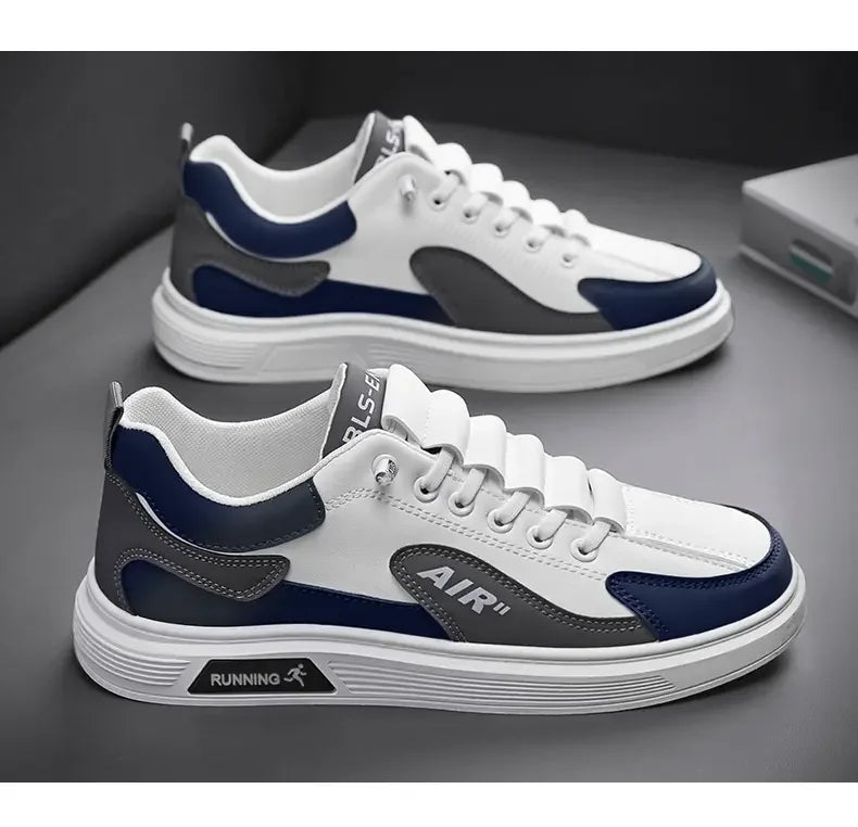 Zapatillas De deporte para Hombre tendencia 2025, nuevos Zapatos De Hombre De cuero a la moda, Zapatos informales De moda para Hombre, Zapatos deportivos para correr, Zapatos De Hombre