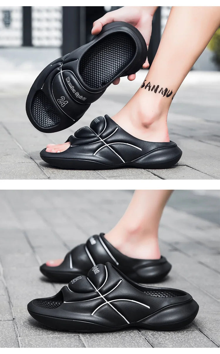 Zapatillas para hombre en verano, modernas para deportes al aire libre, sandalias antideslizantes y resistentes a los olores, zapatillas de baloncesto