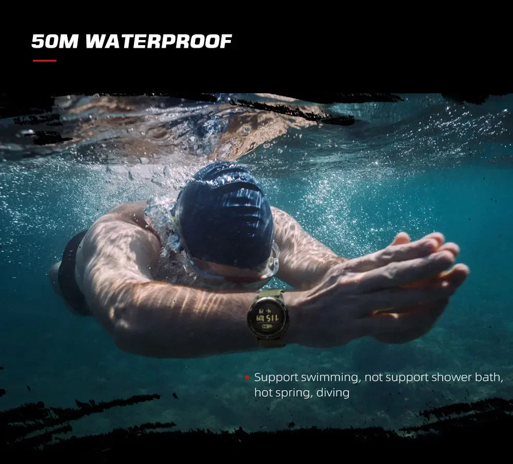 NORTH EDGE ALPS Reloj digital de fibra de carbono para hombre Shock Militray Sports Super ligero Brújula para exteriores Relojes de pulsera impermeables de 50 M