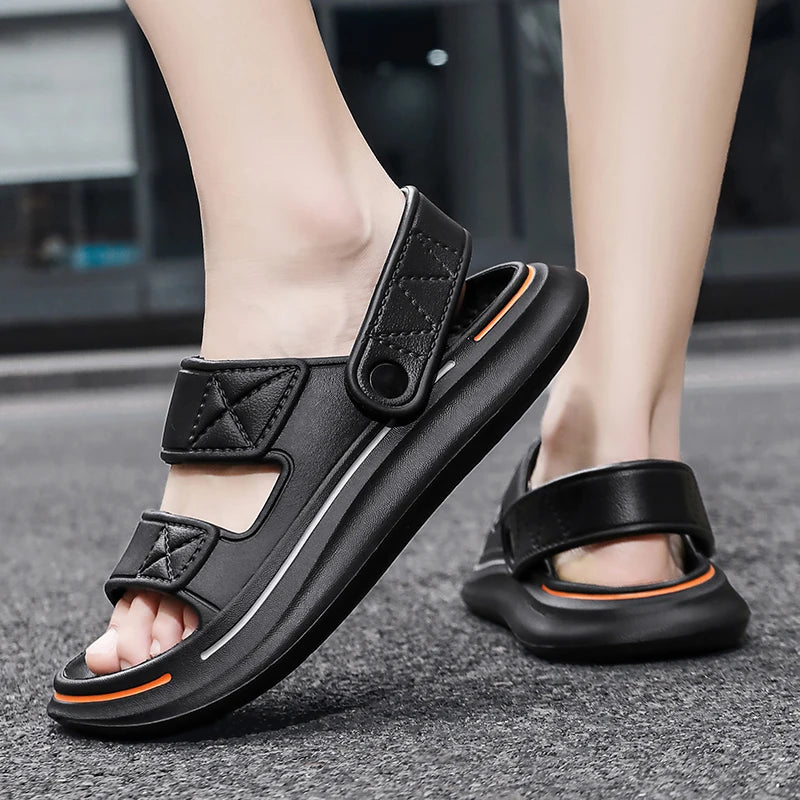 Zapatillas de verano para hombre, sandalias con plataforma de suela blanda EVA, zapatillas Unisex, zapatos de playa informales, chanclas para interior y exterior para mujer