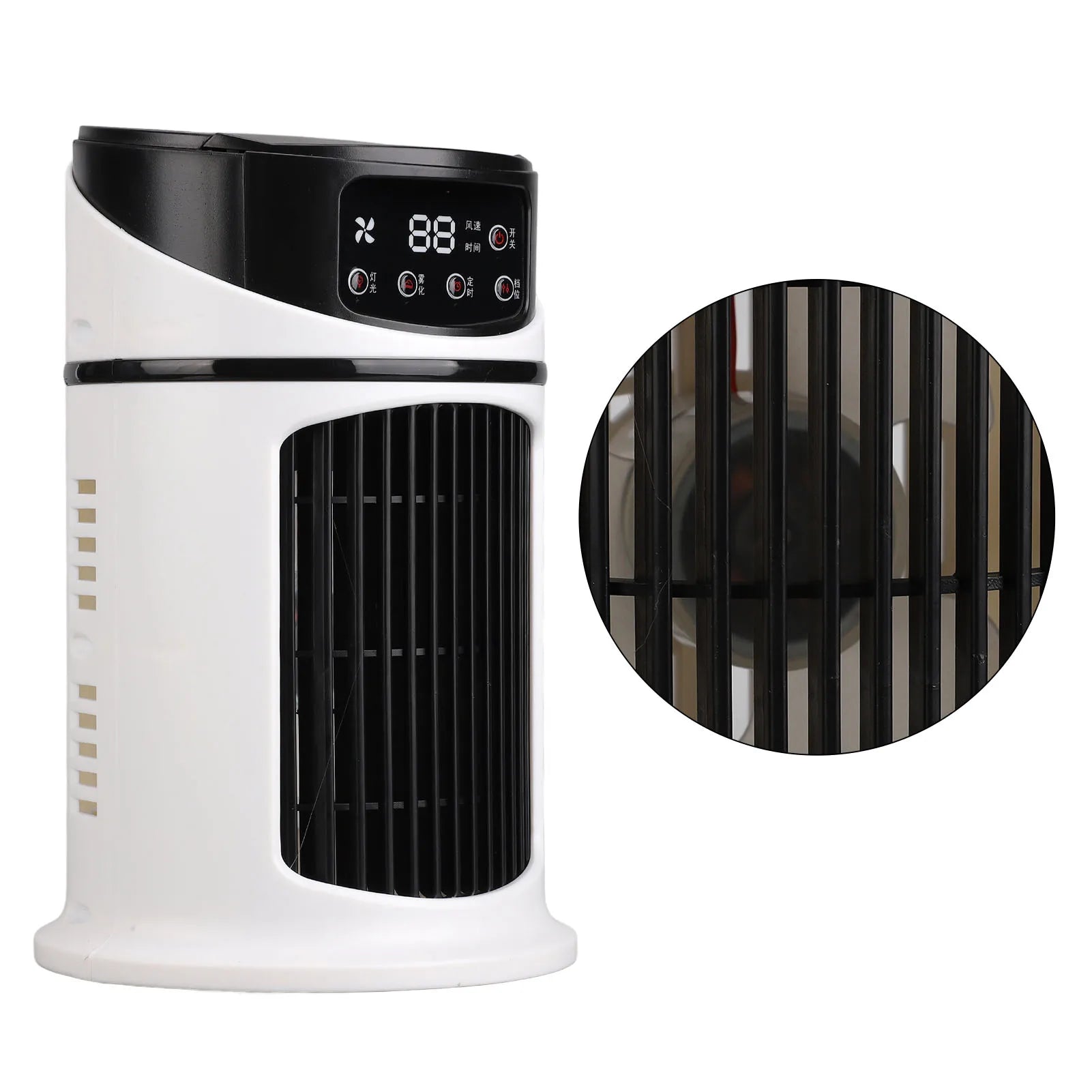 Acondicionador portátil Mini acondicionador portátil ventilador enfriador multifunción móvil ventilador de refrigeración por agua para oficina hogar