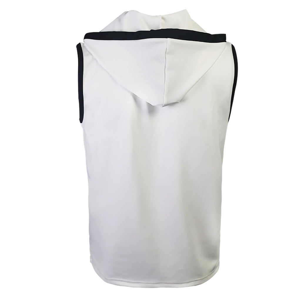 Nuevo Chaleco de verano para hombre, chaleco con capucha pesado, camiseta informal sin mangas a la moda