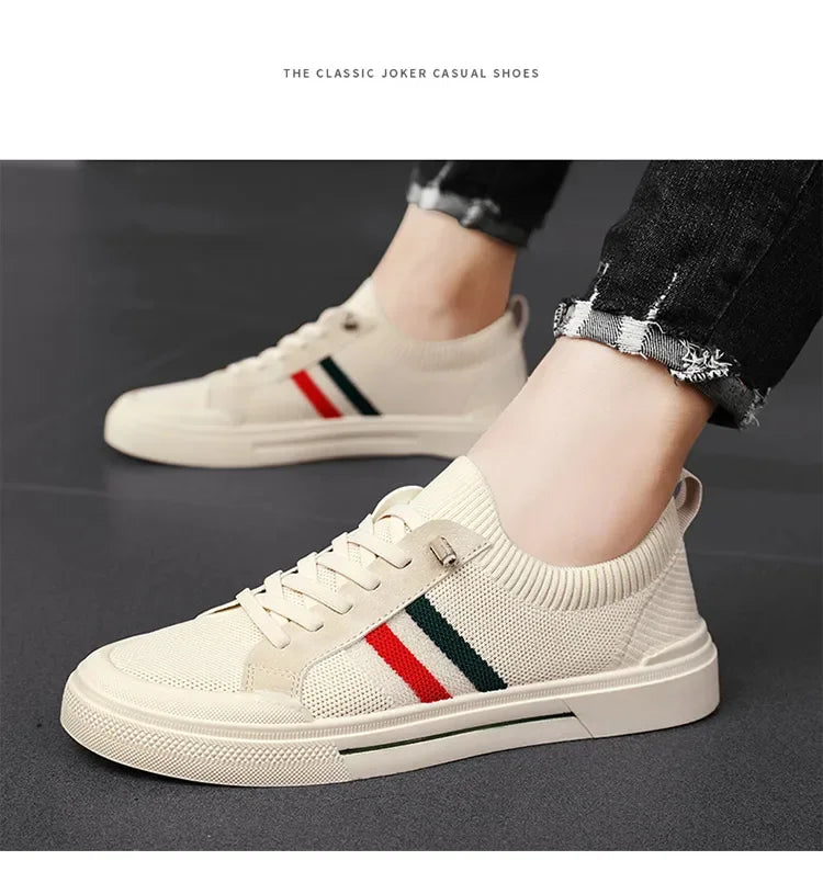 Zapatillas de deporte de moda Para Hombre, mocasines transpirables de malla ligera de lujo Para caminar al aire libre, Zapatos planos Para Hombre, Zapatos informales Para Hombres
