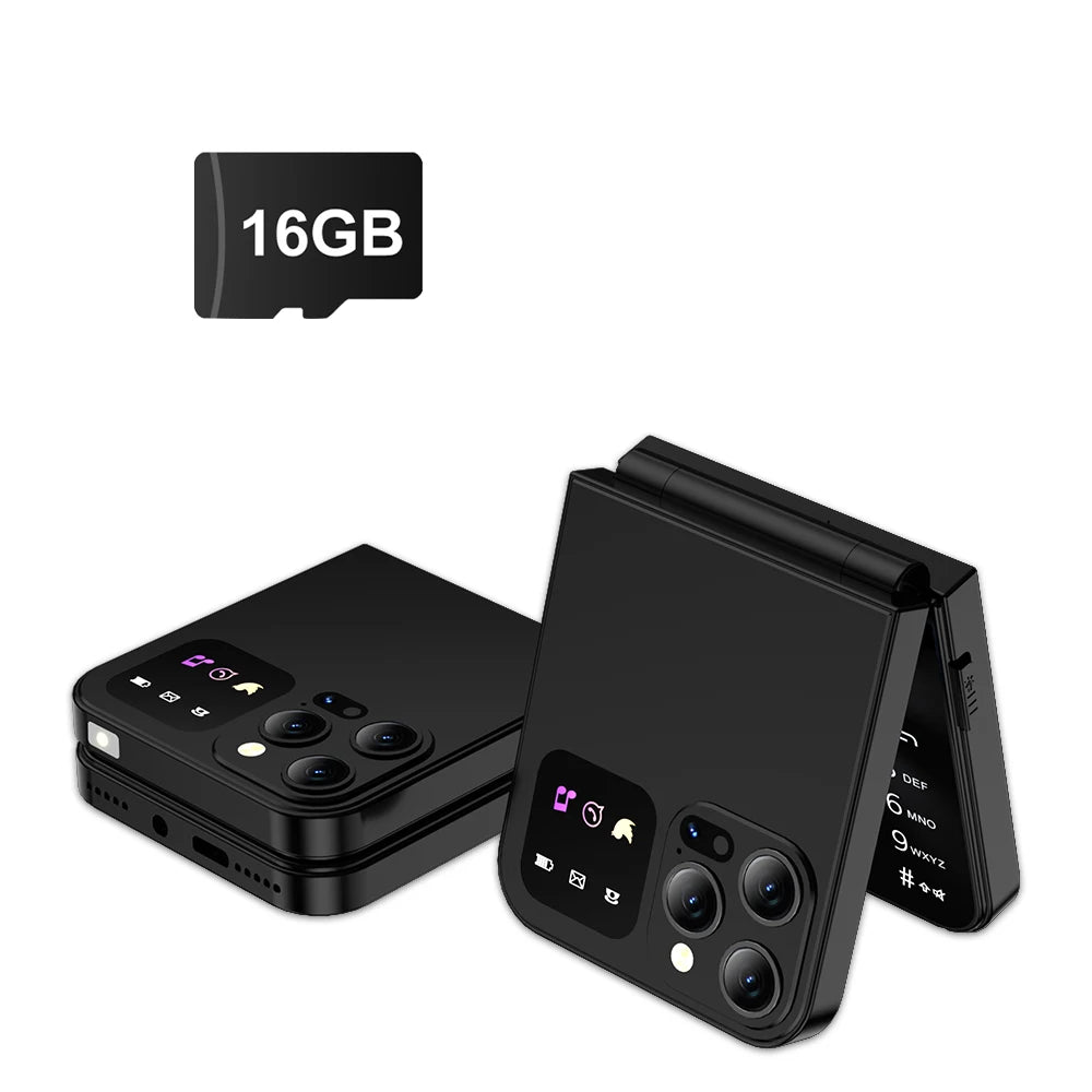 SERVO A50 PRO Flip teléfono móvil 2G GSM 2,4 "pantalla grabadora de llamadas automática marcación rápida 2 SIM televisores plegables oficial auténtico
