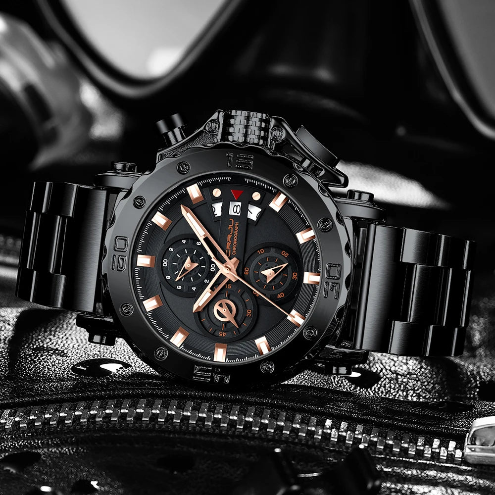 2025 nuevo Reloj deportivo de cuarzo para Hombre, acero inoxidable 316L, zafiro, esfera grande, relojes para Hombre, Reloj resistente al agua 30M, Reloj para Hombre