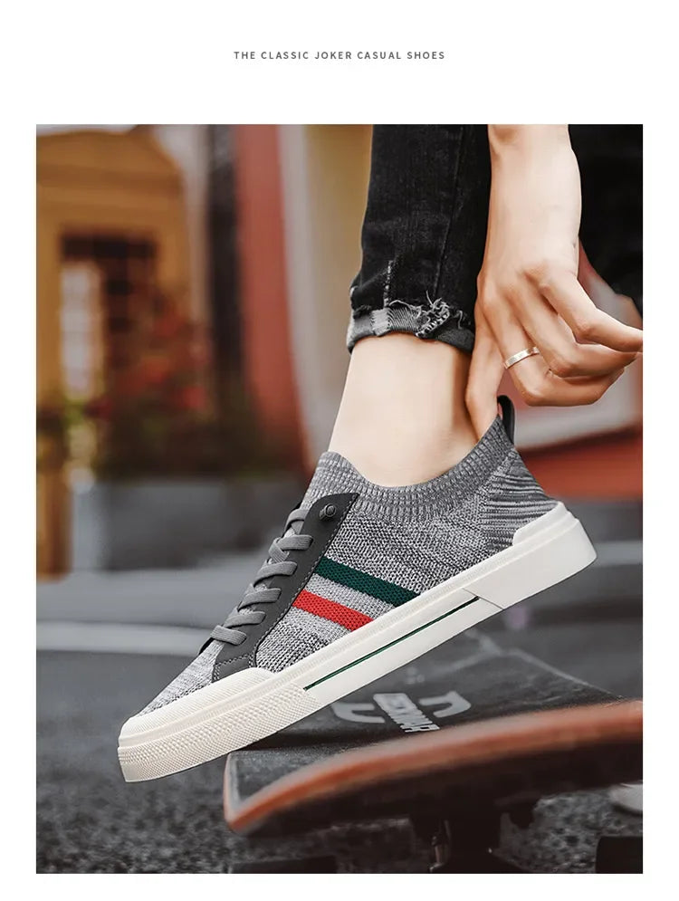 Zapatillas de deporte de moda Para Hombre, mocasines transpirables de malla ligera de lujo Para caminar al aire libre, Zapatos planos Para Hombre, Zapatos informales Para Hombres